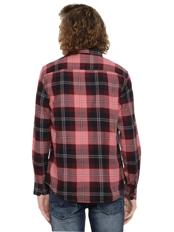 Mettle Men Tartan Checks Cotton Casual Shirt