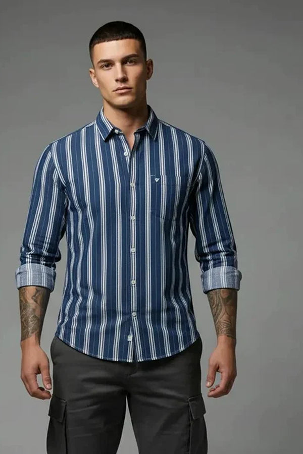 Men Striped Casual Shirt
