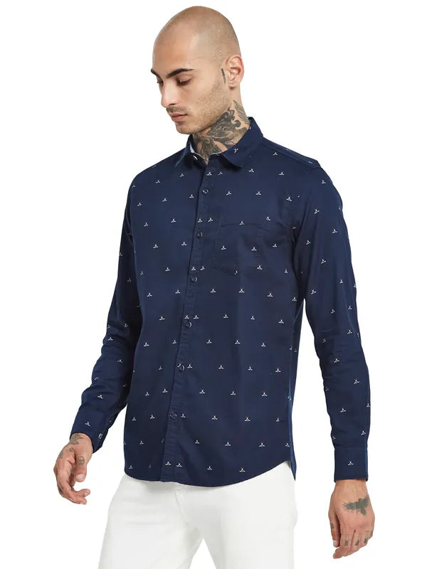 Mettle Opaque Printed Casual Shirt