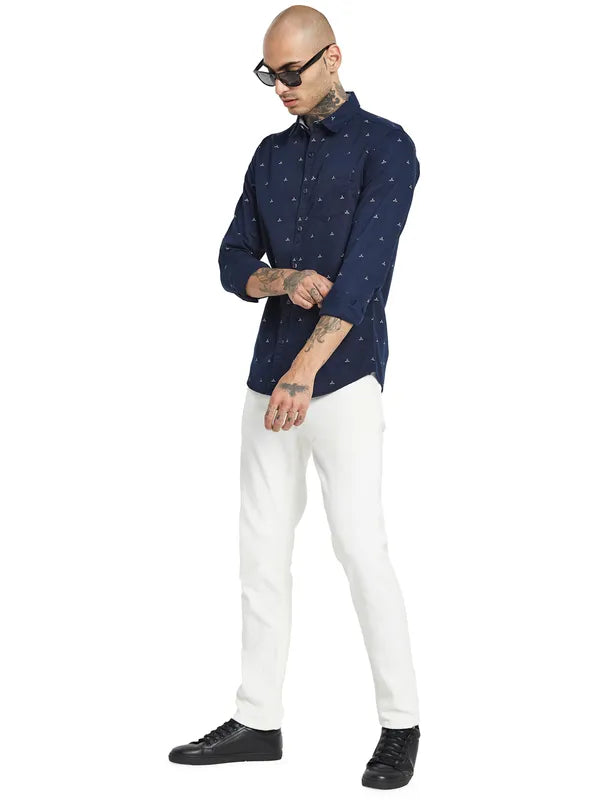 Mettle Opaque Printed Casual Shirt