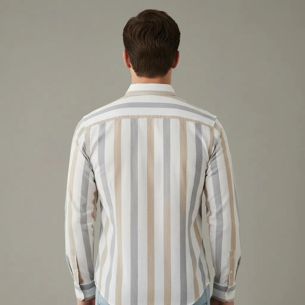 Men Natural Colourblocked Casual Shirt