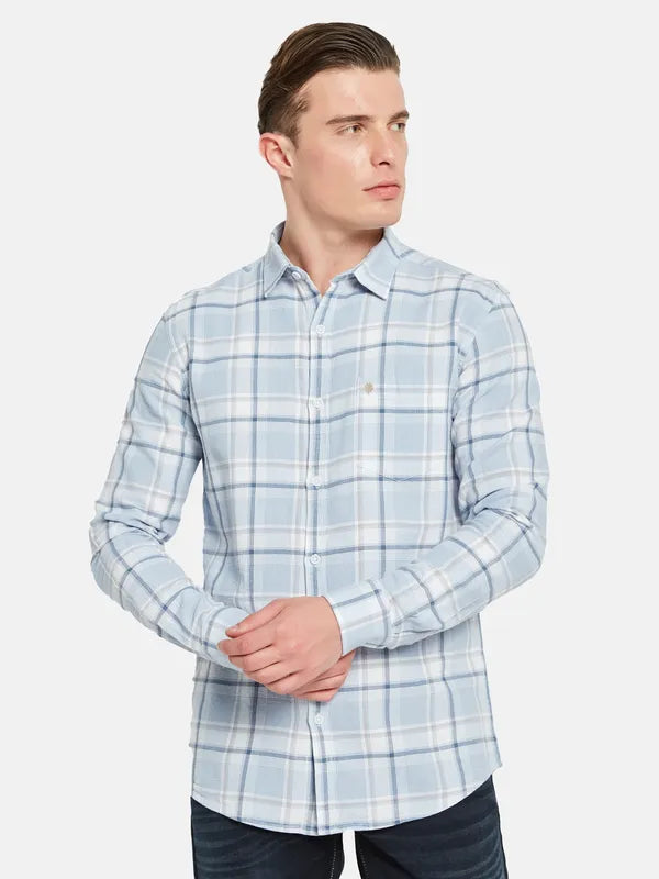 Mettle Tartan Checked Cotton Casual Shirt