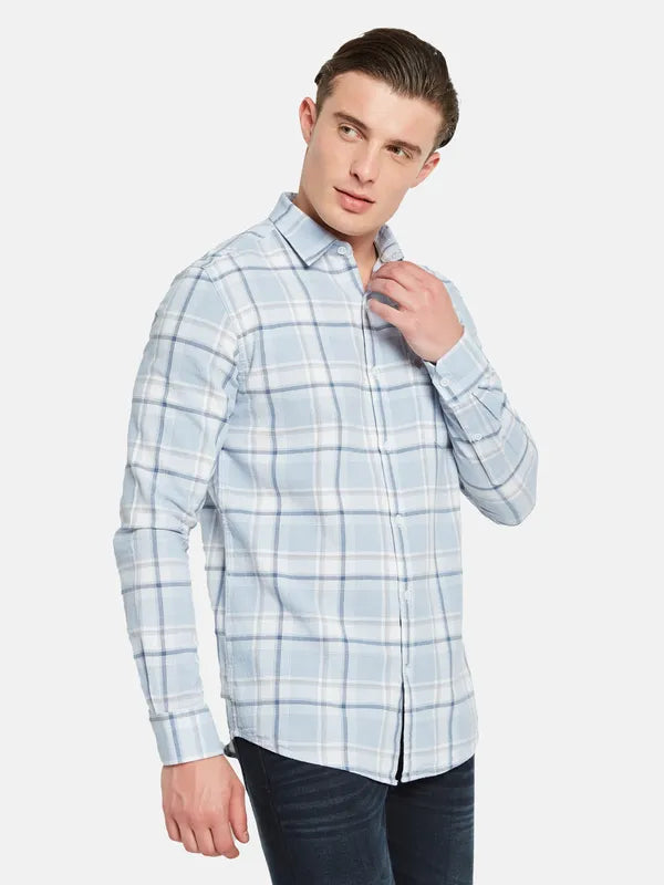 Mettle Tartan Checked Cotton Casual Shirt