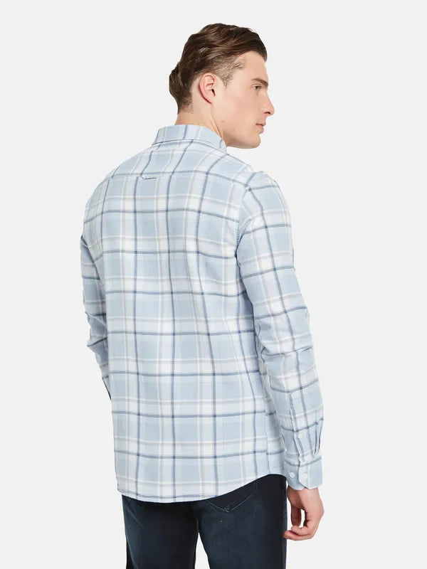 Mettle Tartan Checked Cotton Casual Shirt