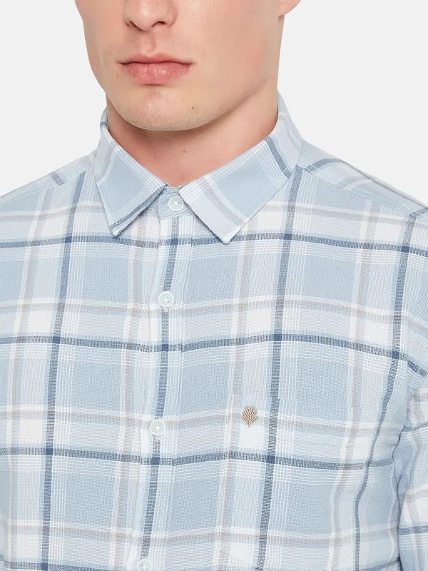 Mettle Tartan Checked Cotton Casual Shirt