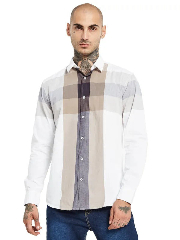 Mettle Buffalo Checks Opaque Checked Cotton Casual Shirt