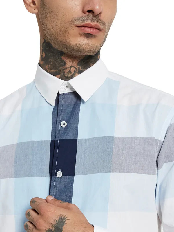 Mettle Opaque Checked Casual Shirt