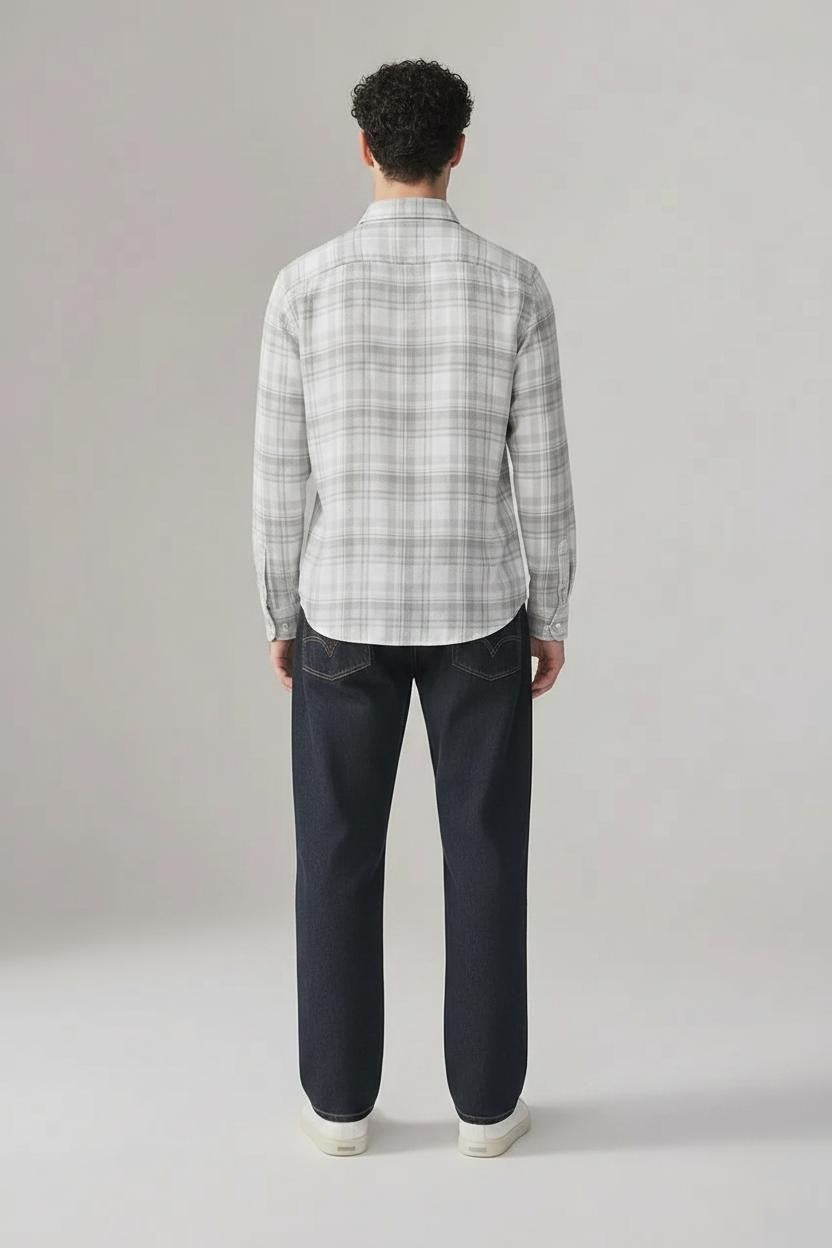 Men Fern Checked Casual Shirt