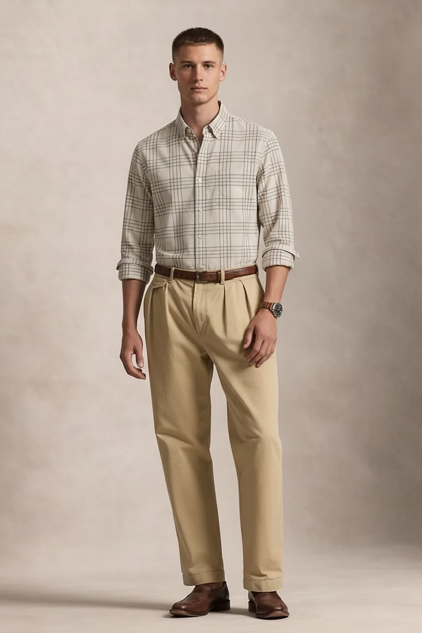 Men Onyx Checked Casual Shirt