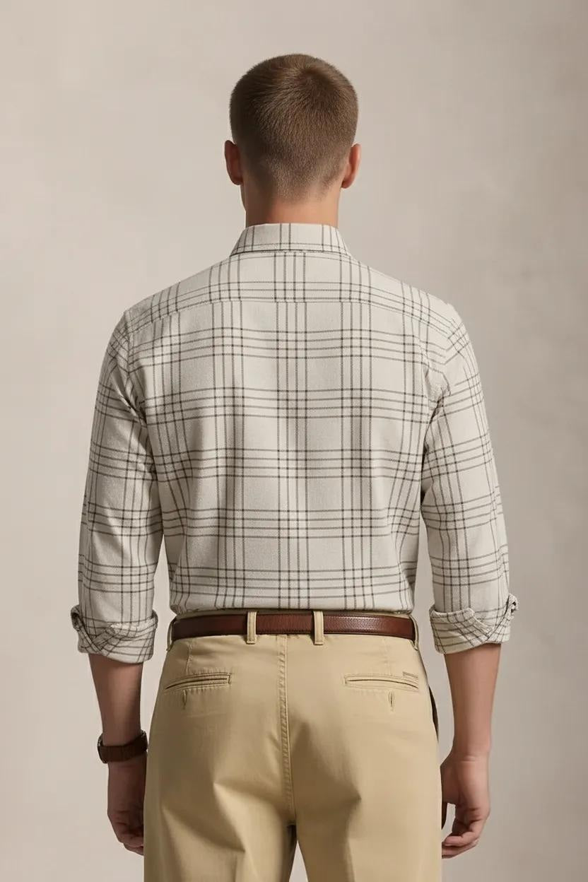 Men Onyx Checked Casual Shirt