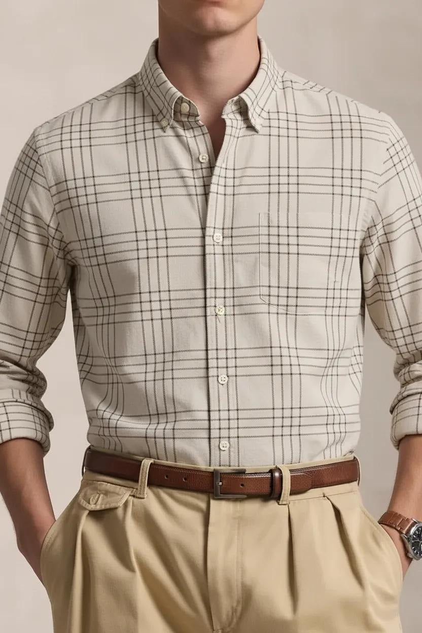 Men Onyx Checked Casual Shirt