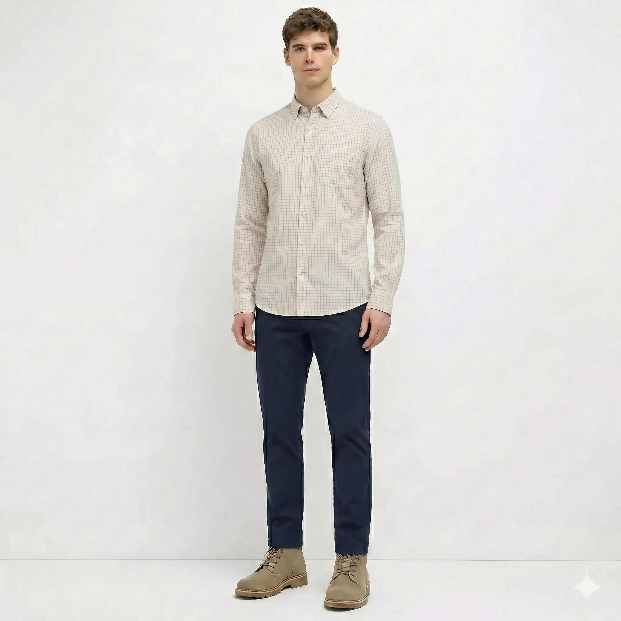 Men Checked Casual Shirt