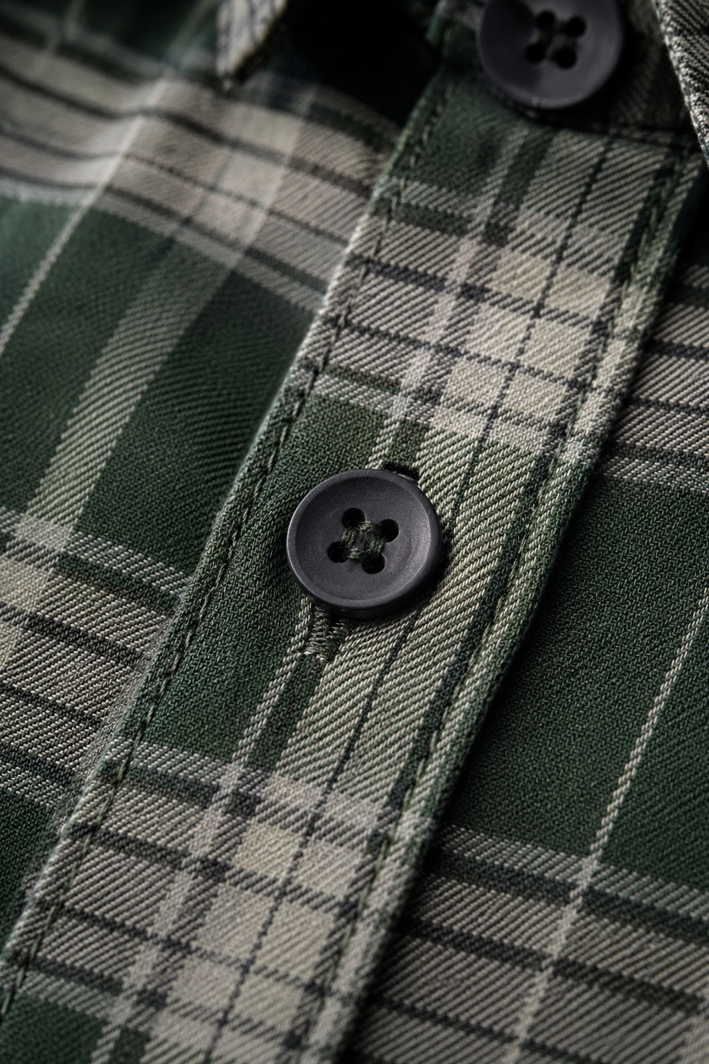 Men’s Dark Olive Oxford Check Full Sleeve Shirt | Regular Fit Checked