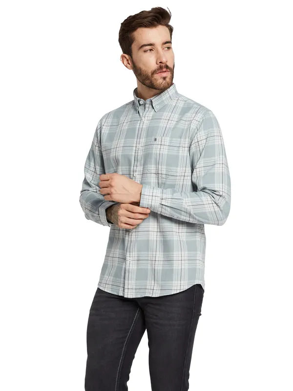 Mettle Men Tartan Checks Opaque Checked Casual Shirt