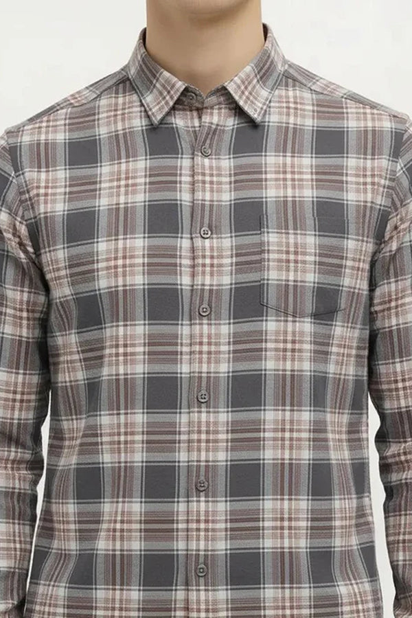 Men Tartan Checks Checked Casual Shirt