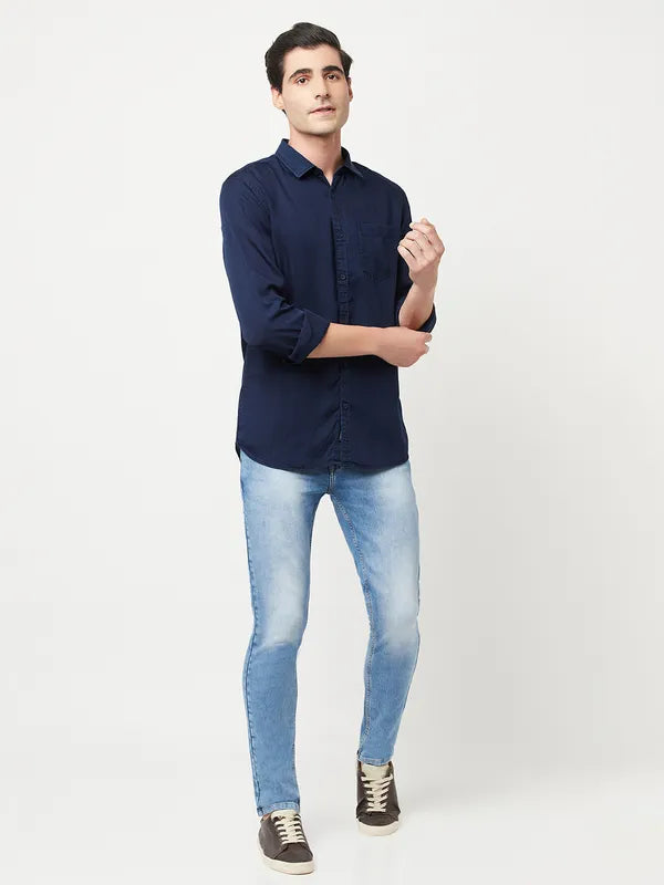 Men Indigo Shirts