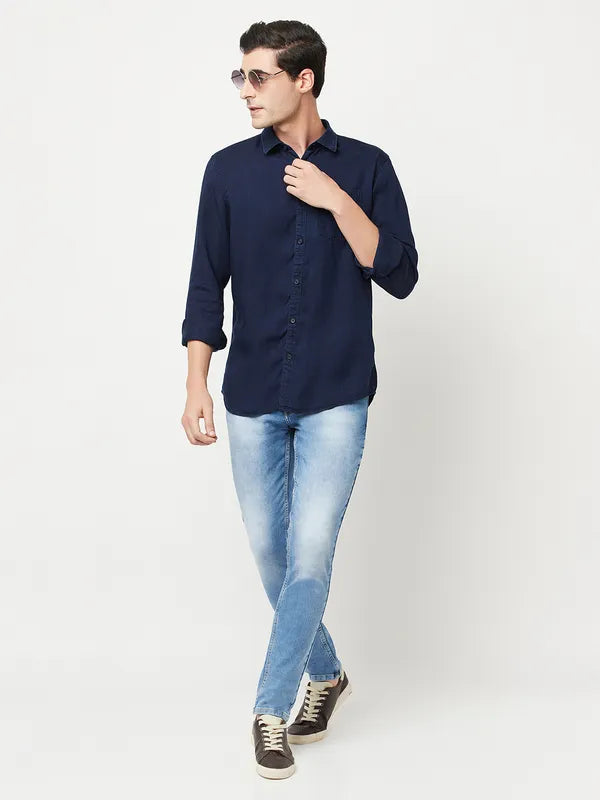 Men Indigo Shirts