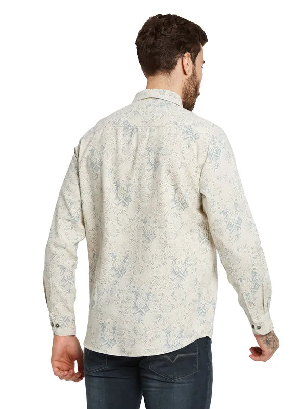 Mettle Men Opaque Printed Casual Shirt