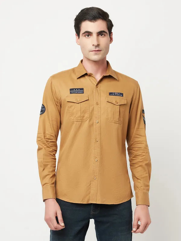 Men Khaki Shirts