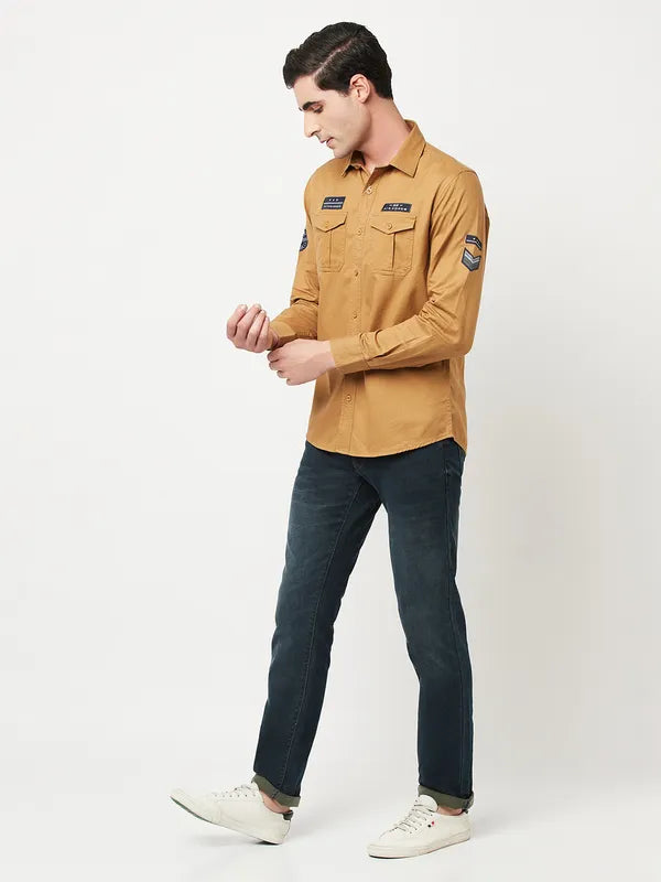 Men Khaki Shirts