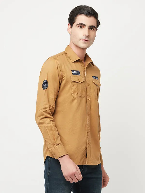 Men Khaki Shirts