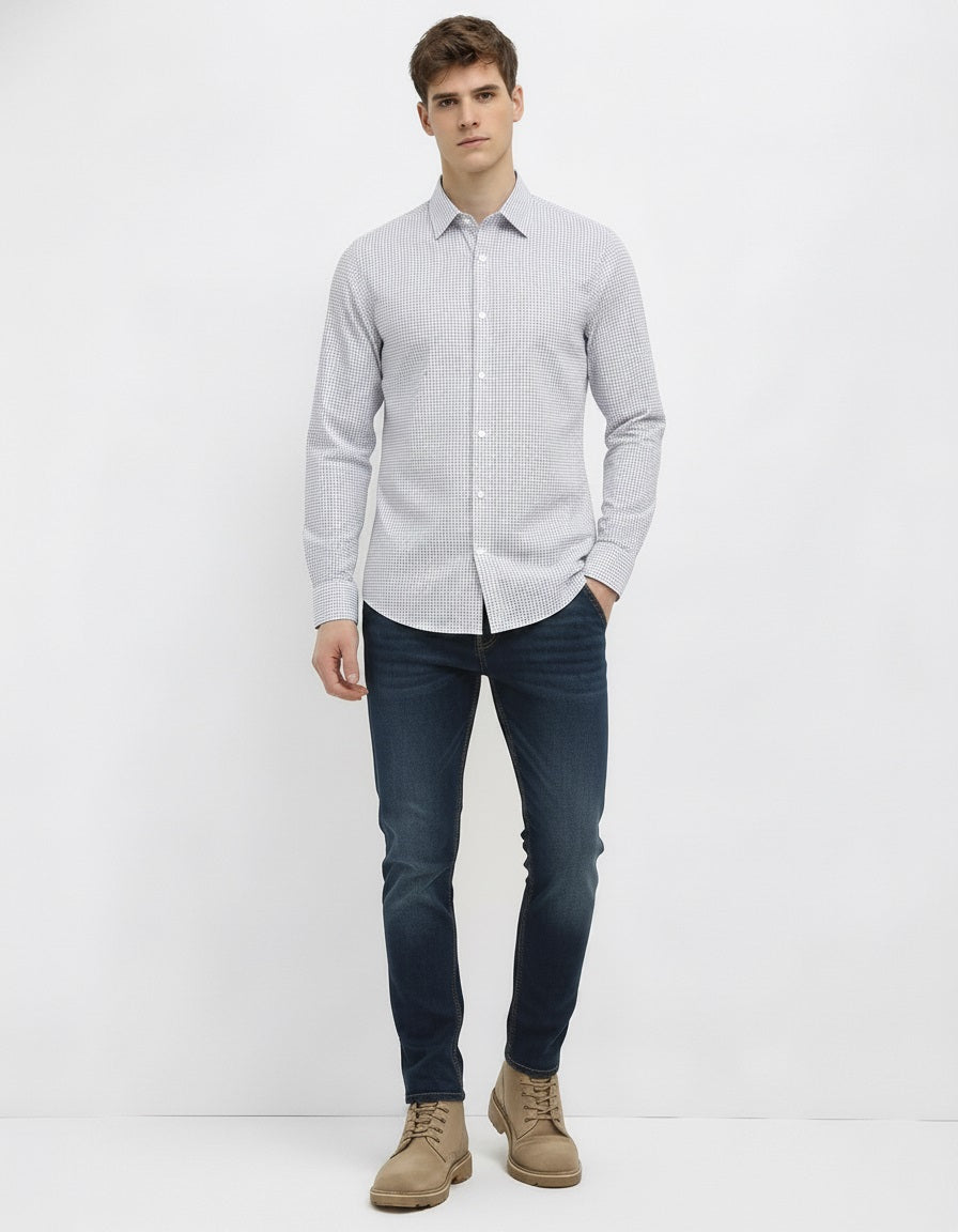 Men Nile Gingham Checks Checked Casual Shirt