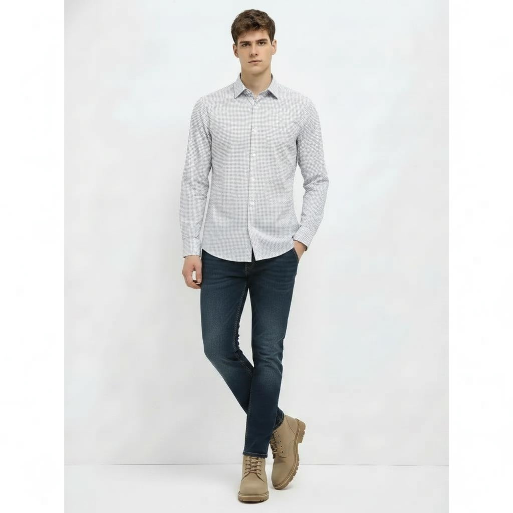 Men Nile Gingham Checks Checked Casual Shirt