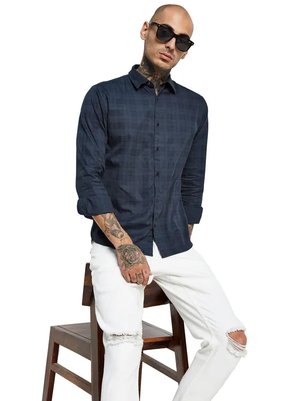 Mettle Opaque Checked Casual Shirt