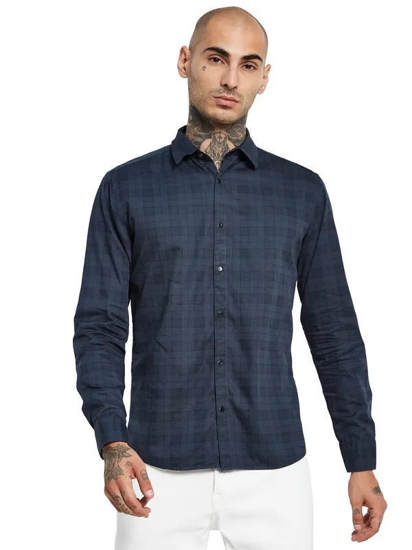 Mettle Opaque Checked Casual Shirt