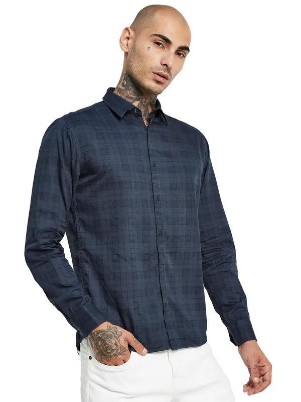 Mettle Opaque Checked Casual Shirt