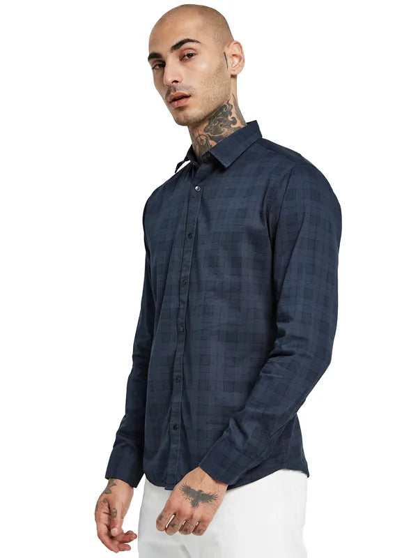 Mettle Opaque Checked Casual Shirt