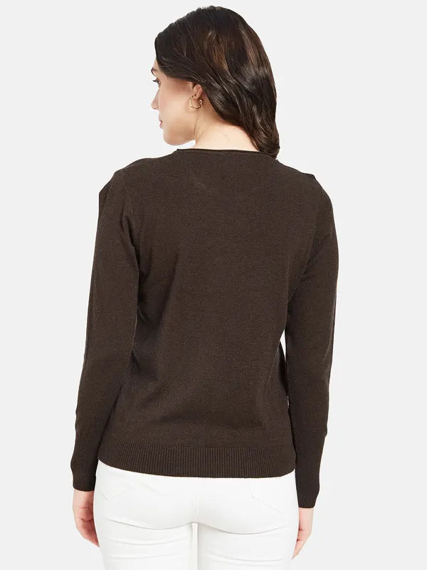 Mettle Women Brown Pullover