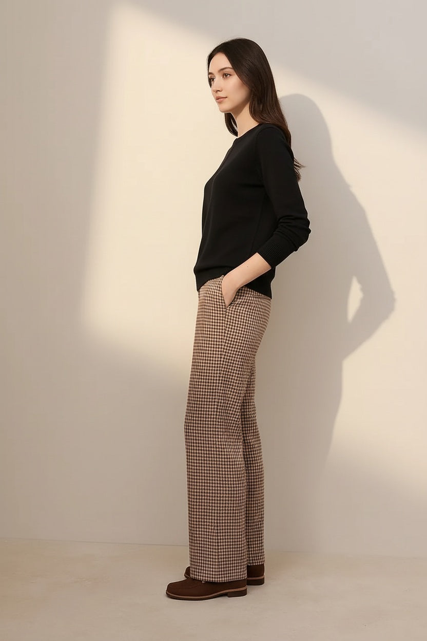 Women Solid Round Neck Sweater