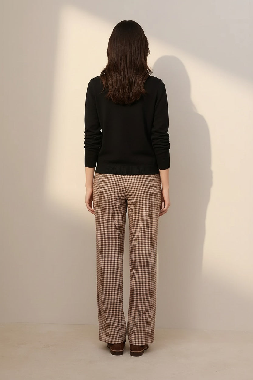 Women Solid Round Neck Sweater