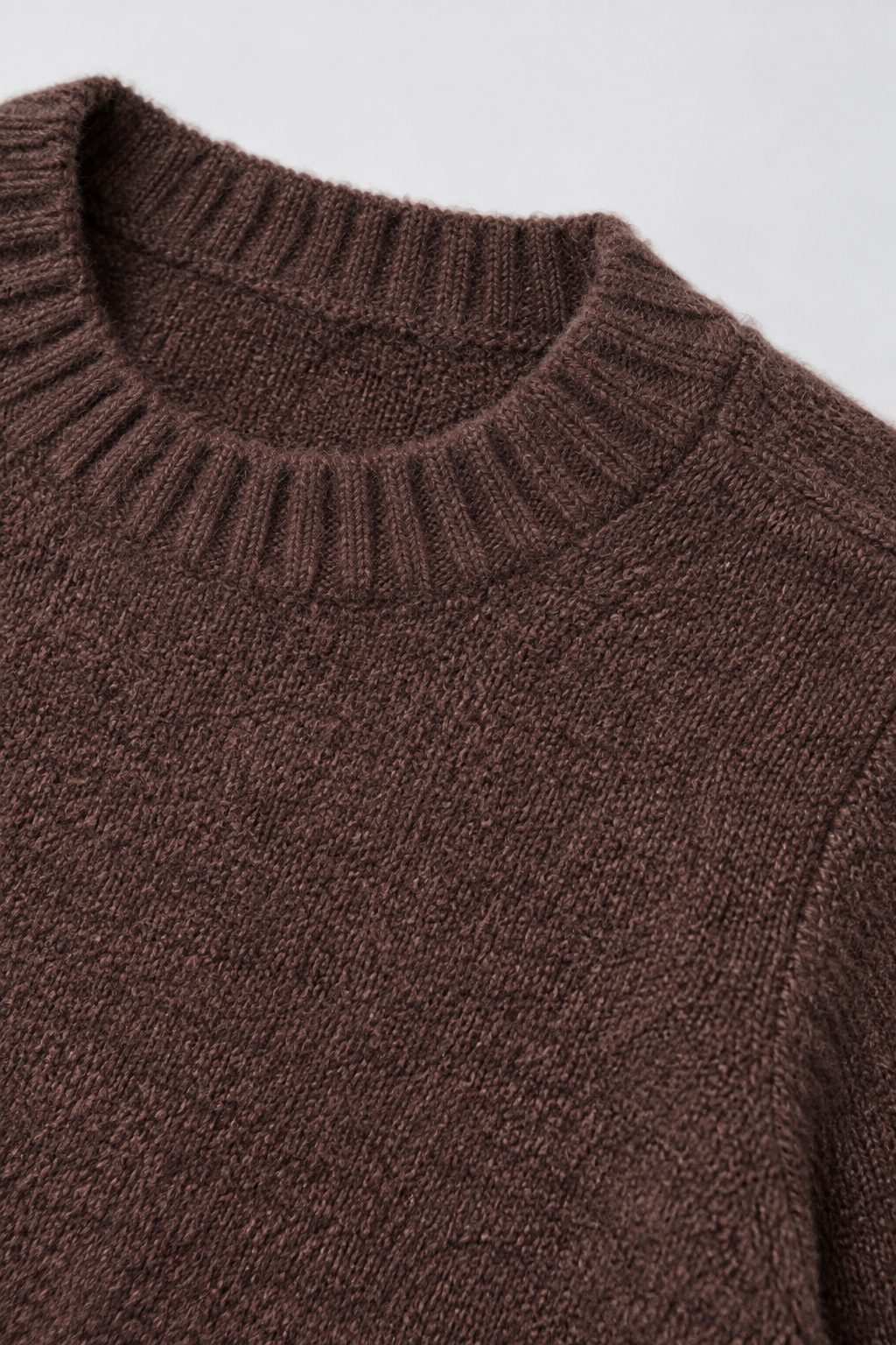 Women’s Regular Fit Knitted Sweater – Coffee Brown