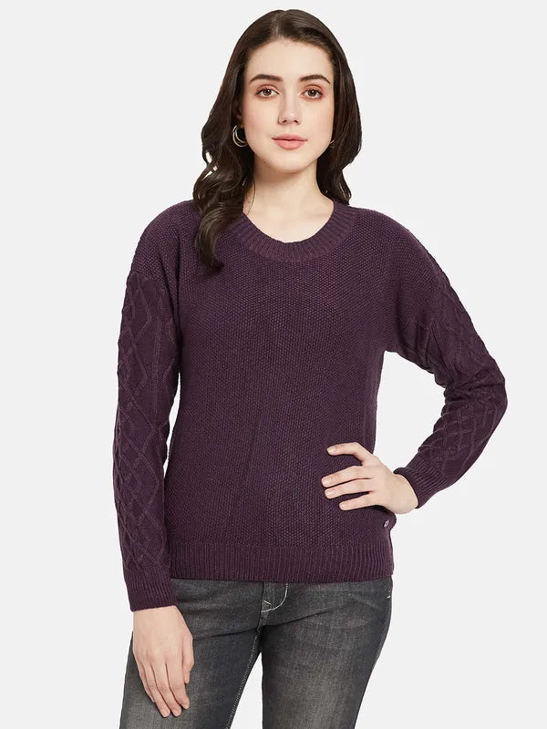 Mettle Women Purple Pullover