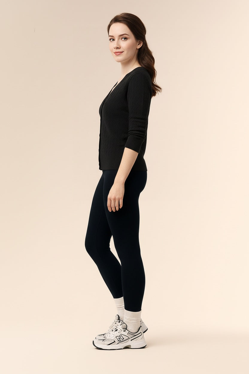 Women Cardigan V-Neck Sweater