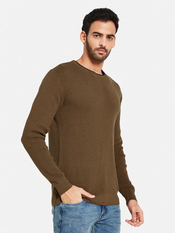 Ribbed Cotton Pullover