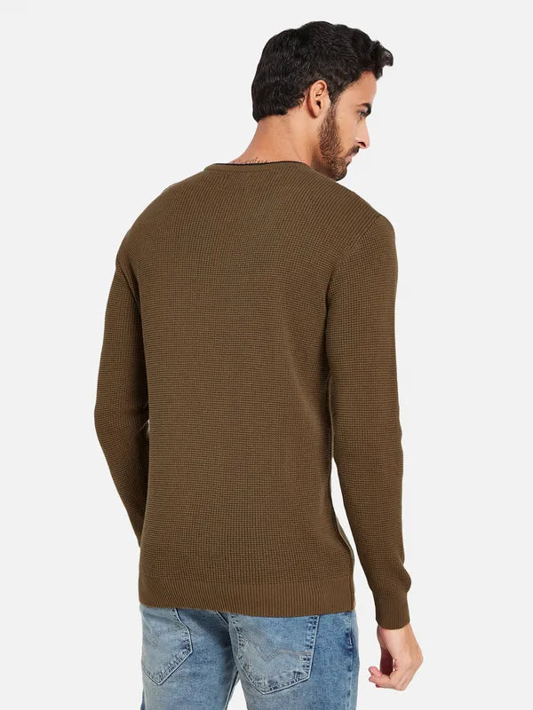Ribbed Cotton Pullover