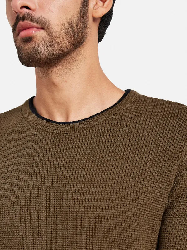 Ribbed Cotton Pullover
