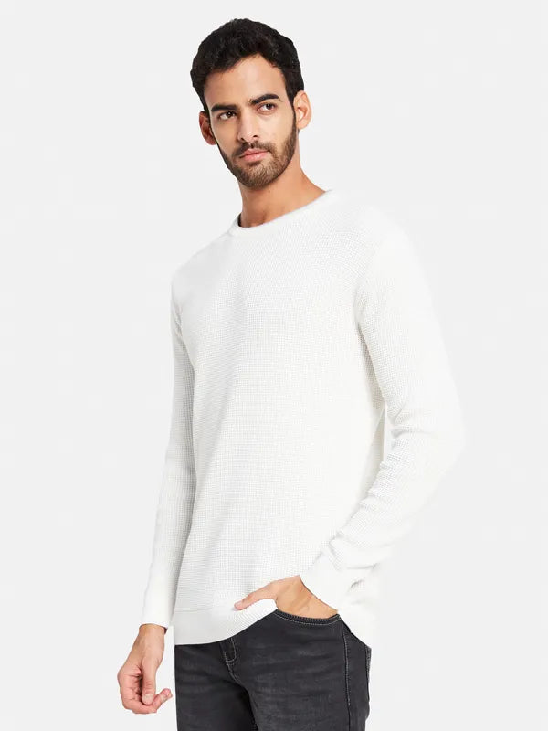 Open Knit Cotton Pullover
