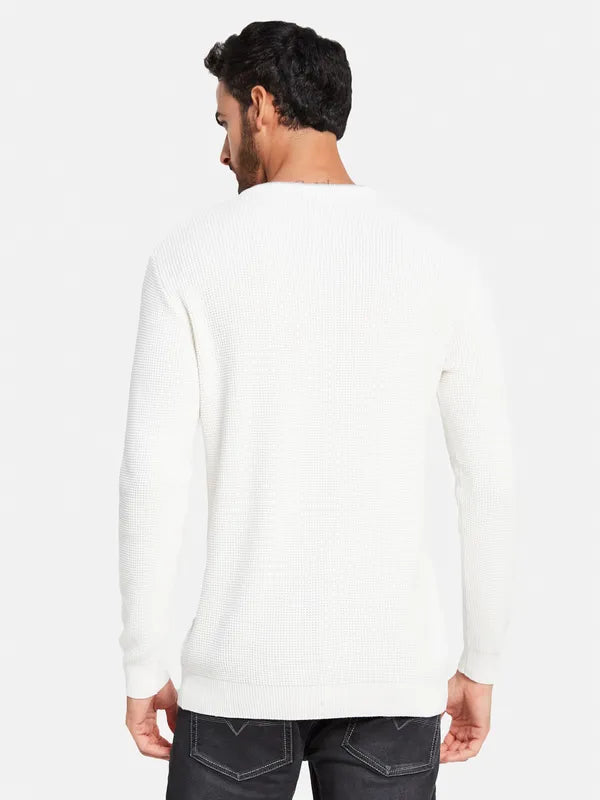 Open Knit Cotton Pullover
