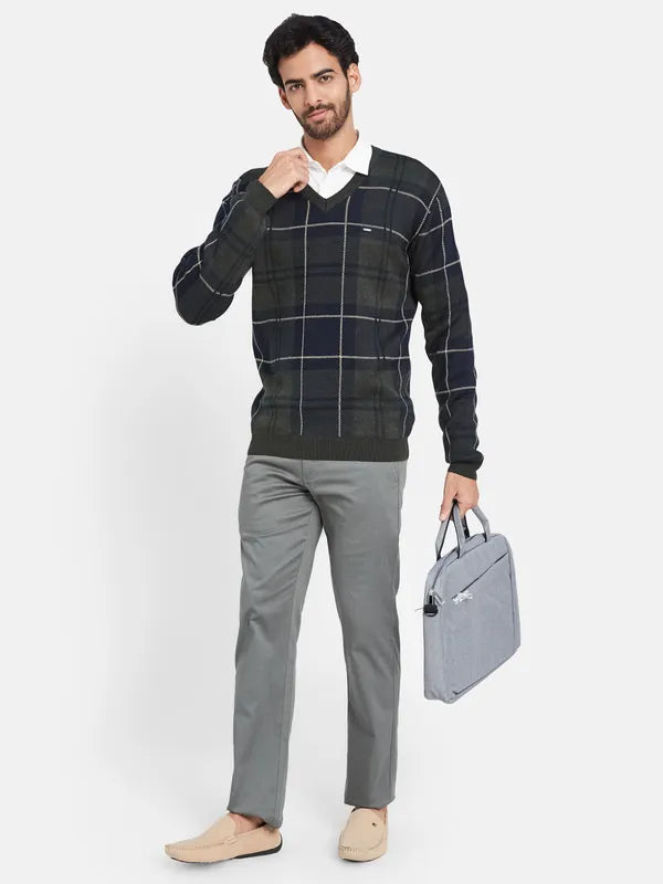 Mettle Checked Acrylic Pullover