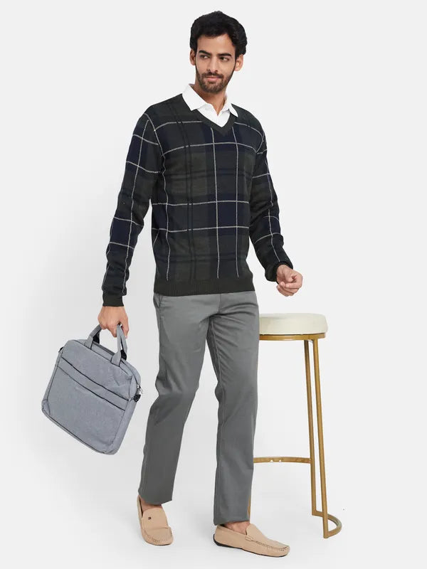 Mettle Checked Acrylic Pullover