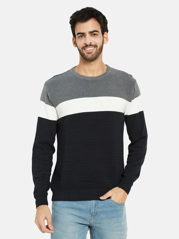 Mettle Colourblocked Long Sleeves Pullover