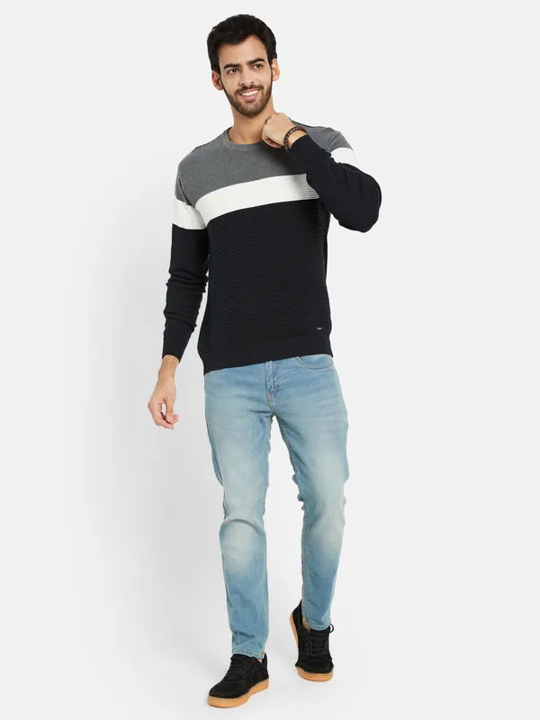 Mettle Colourblocked Long Sleeves Pullover