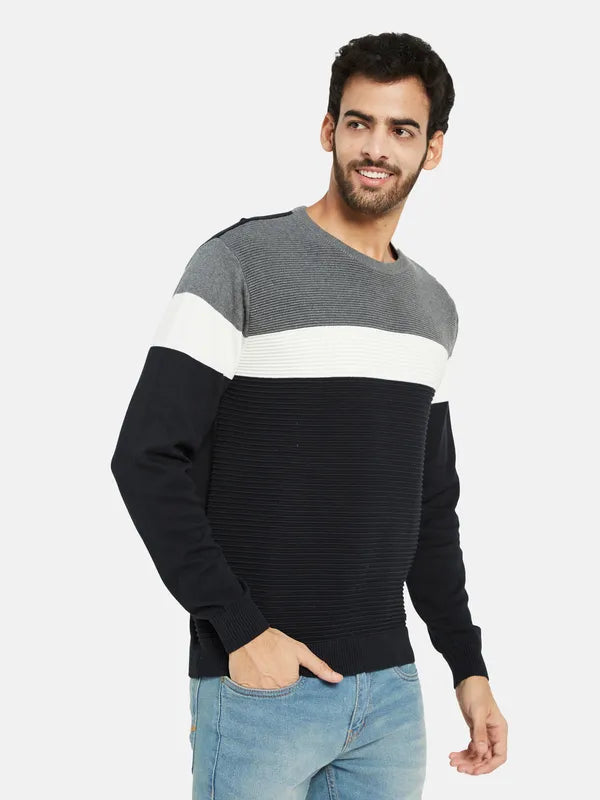 Mettle Colourblocked Long Sleeves Pullover