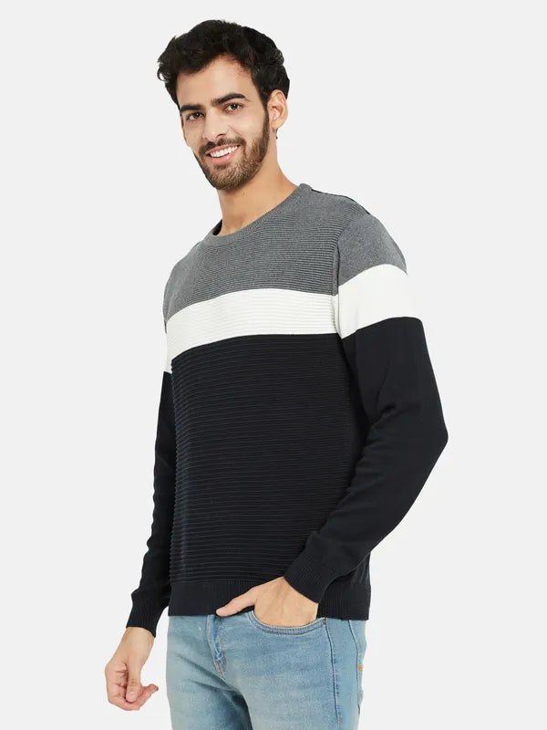 Mettle Colourblocked Long Sleeves Pullover