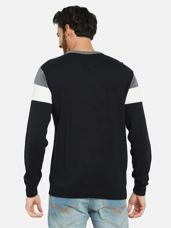 Mettle Colourblocked Long Sleeves Pullover