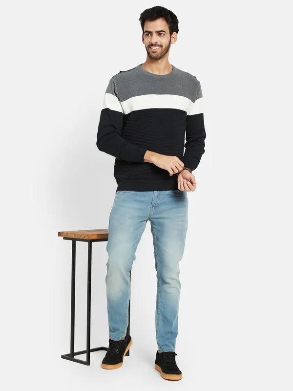 Mettle Colourblocked Long Sleeves Pullover